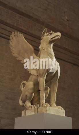 Sphinx. La sculpture. Glyptothèque Musée. Munich. L'Allemagne. Banque D'Images