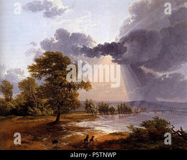 N/A. Anglais : Paysage avec l'arrivée d'une tempête . vers 1800. Simon Denis (1755-1813) Noms alternatifs Le troubler, Den Schelen Description peintre flamand et peintre de la cour Date de naissance/décès 13 avril 1755 ou 14 avril 1755 1er janvier 1813 Lieu de naissance/décès Anvers période de travail entre Naples vers 1770 et vers 1813 Travaux lieu Anvers (vers 1770-1775), Paris (1775-1786), Rome (1786-1803), Naples (1803-1805), Rome (1805-1806), Naples (1806-1813) contrôle d'autorité : Q3484255 VIAF:95724396 ISNI:0000 0001 1690 3771 ULAN:500007133 RCAC:no2008070925 WGA:DENIS, Simon-Joseph- Banque D'Images