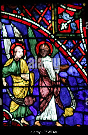 N/A. Anglais : fragment de fichier:Chartres 36 -corrigé.jpg - Ligne 08 : Bord 22 - Hiérarchie Céleste I - Anges. 23 juillet 2017, 11:26:58. Micheletb 333 Chartres 36 -08un Banque D'Images