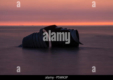 Mary's Shell au coucher du soleil Banque D'Images