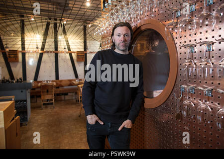 Niklas Ekstedt, Swedish chef et restaurateur d'étoiles Michelin Restaurant Ekstedt à Stockholm, en Suède. Banque D'Images