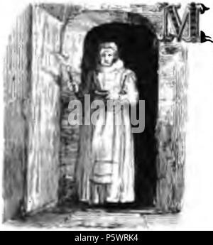 N/A. Italiano : Ritaglio dal Don Chisciotte Gamba-Ambrosoli, pag. 47 (65) .djvu del . M. de Cervantes, B. Gamba, F. Ambrosoli 465 Don Chisciotte capolettera M Banque D'Images