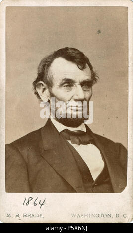 N/A. Anglais : un portrait d'Abraham Lincoln, par Mathew Brady English : Un portrait d'Abraham Lincoln, réalisé par Mathew Brady, photographe mort en 1896 . 9 février 1864. Mathew Brady (1822-1896) Description photographe américain, photographe de guerre, photojournaliste et journaliste Date de naissance/Décès Mer 18 Mai 1822 15 janvier 1896 Lieu de naissance/décès Warren Comté Manhattan période de travail, de 1844 à environ 1887 lieu de travail Ville de New York, Washington, D.C. le contrôle d'autorité : Q187850 VIAF:22965552 ISNI:0000 0001 2209 4376 ULAN:500126201 RCAC:n81140569 10570155 53:NARA WorldCat Banque D'Images
