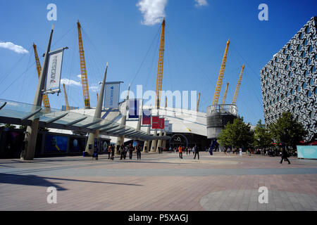 O2 Arena & Ravensbourne University, Londres, Angleterre, RU Banque D'Images