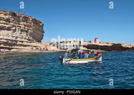 MALTE Marsaxlokk Piscine Saint Pierre Banque D'Images