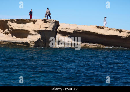 MALTE Marsaxlokk Piscine Saint Pierre Banque D'Images