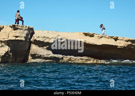 MALTE Marsaxlokk Piscine Saint Pierre Banque D'Images