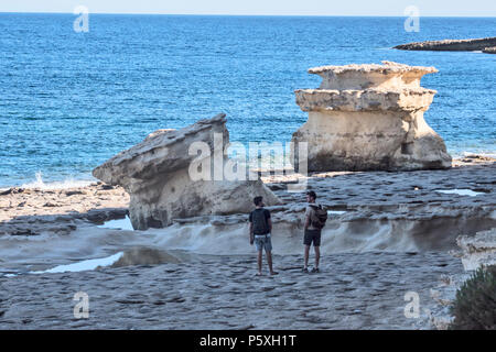 MALTE Marsaxlokk Piscine Saint Pierre Banque D'Images