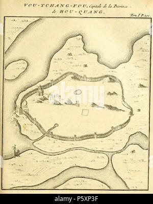 N/A. Anglais : Une gravure de l'édition de La Haye du Halde's Description de la Chine, Tome I, p. 200. Une carte de l'Wuchangfu Wchngf (,), alors capitale de la vice-royauté du Hou-kouang, Húgung () et maintenant le District de Wuchang Wuhan, Hubei. English : 'vou-tchang-fou, Capitale de la province de Hou-quang' : Gravure extraite de Description de la Chine, édition de La Haye 1736. Tome 1 page 200. Plan de la ville de Wuchangfu. 1736. Jean-Baptiste Du Halde (1674-1743) et l'historien jésuite français Description Date de naissance/Décès 1 Février 1674 18 août 1743 Lieu de naissance/décès Paris Paris Aut Banque D'Images