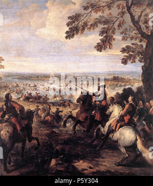 Anglais : Le Passage du Rhin par l'Armée de Louis XIV, 1672 English : Passage du Rhin par l'armée de Louis XIV, à BV . Anglais : Joseph Parrocel (français, 1646-1704) : Passage du Rhin par les troupes françaises en 1672 (1699), France, Paris, Musée du Louvre (salle 34). . 1699. N/A 392 Crossing rhin1672-2 Banque D'Images