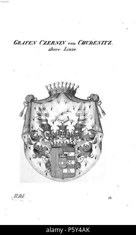 N/A. Wappen Czernin von Chudenitz - Tyroff À.jpg . Entre 1831 et 1868. Czernin von Chudenitz inconnu 396 - Tyroff À Banque D'Images