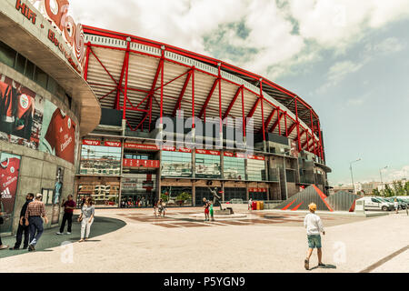 25 juin 2018, Lisbonne, Portugal - Estadio da Luz, le stade pour le Sport Lisboa e Benfica, le plus grand stade de capacité au Portugal. Banque D'Images