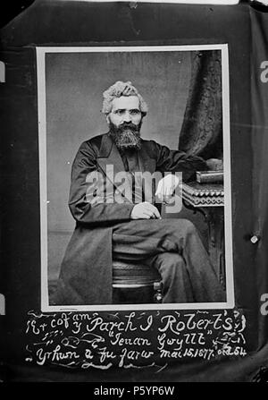 Er cof suis y Parchg J Roberts Ieuan Gwyllt.. [Graphic].. 1 : négatif, verre au collodion humide, n&b ; 16,5 x 12 cm. vers 1875. Thomas, John, 521 er cof suis y Parchg J Roberts Ieuan Gwyllt.. Anl3365413 Banque D'Images