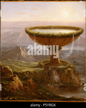 THOMAS COLE (1801-1848), peintre américain d'origine anglaise. Sa peinture 1833 Le gobelet du Titan Banque D'Images