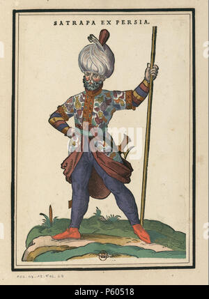 518 Ensemble de gravures de costumes de Turquie du XVIe siècle.f068 Banque D'Images