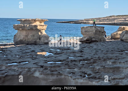 MALTE Marsaxlokk Piscine Saint Pierre Banque D'Images