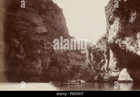 537 d'Excursion dans la région des Causses (1892).f20.cropped.Gorges du Tarn, détroits Banque D'Images