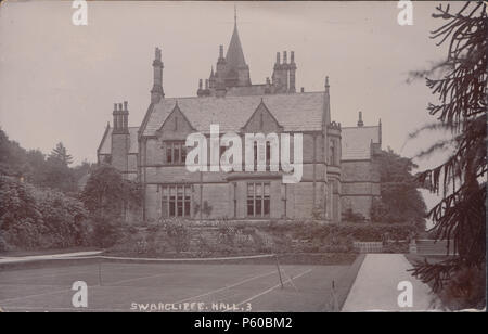 1908 Vintage Photo d'Swarcliffe,Hall Birstwith, près de Harrogate, England, UK Banque D'Images