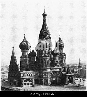 401 D347- moscou. L'église de Basile le Bienheureux - liv3-Ch11 Banque D'Images