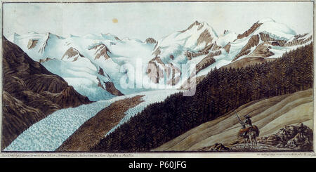 N/A. Anglais : Glacier Morteratsch en Suisse, août 1793. Deutsch : Der Morteratschgletscher, Grisons, Suisse, août 1793 gi. Aquarell aus der Sammlung der Bibliothèque centrale de Zurich. 14 août 1793. Hans Conrad Escher, de télécharger par sidonius (talk) 15:19, 12 juillet 2008 (UTC) 525 Escher Morteratschgletscher 1793 Banque D'Images