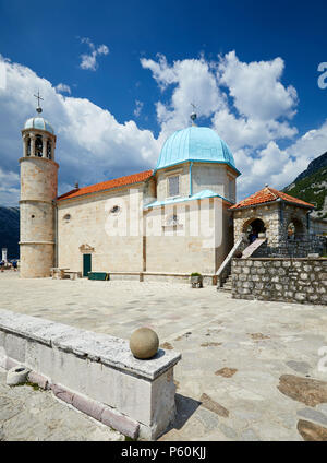 Notre Dame de l'île de roche, Perast, baie de Kotor Banque D'Images