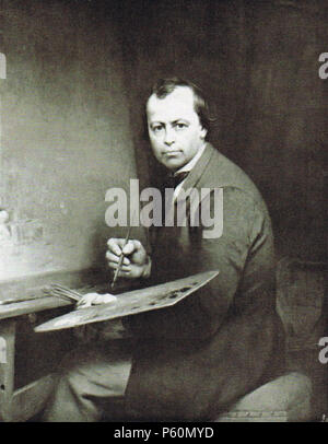 N/A. Self-portrait Ferdinand De Braekeleer . 1854. Ferdinand de Braekeleer l'Ancien (1792-1883) Description peintre belge Date de naissance/Décès 12 Février 1792 16 mai 1883 Lieu de naissance/décès Anvers Anvers Anvers lieu de travail, de l'Italie le contrôle d'autorité : Q474120 VIAF:95948220 ISNI:0000 0001 0719 1725 ULAN:500041209 RCAC:no2011140509 GND:142830518 553 WorldCat Ferdinand De Braekeleer Sr. Banque D'Images