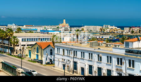 Port d'Alger, la capitale de l'Algérie Banque D'Images