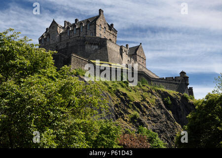 Musée national de la guerre d'Édimbourg château forteresse sur le bouchon volcanique de Castle Rock à Édimbourg, capitale de l'Écosse, Royaume-Uni Banque D'Images
