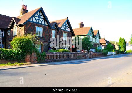 Albury maisons Village dans les collines du Surrey Banque D'Images