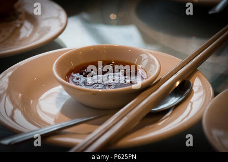 Images Closup de cuisine chinoise servi au restaurant Banque D'Images