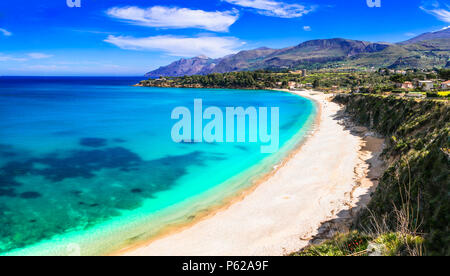 Belle plage, Scopello Sicile,italie. Banque D'Images