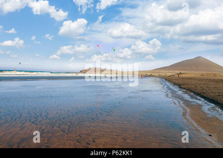 Playa El Medano, Tenerife, Espagne Banque D'Images