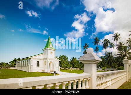 L'église, l'île de Moorea, Polynésie Française Banque D'Images
