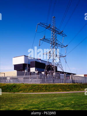 BNFL, Power Station réacteur nucléaire, Morecambe, Lancastershire, Lancaster, Royaume-Uni Banque D'Images