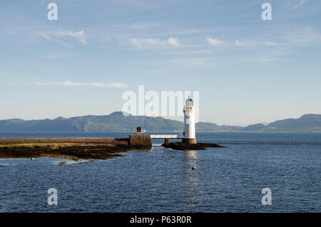 Belle Rubha nan Gall Phare près de Tobermory sur l'île de Mull en Ecosse Banque D'Images