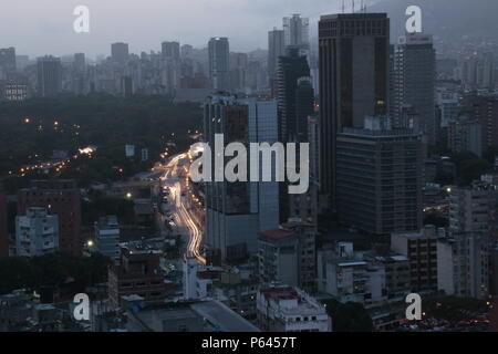 Le centre de Caracas à partir de la région de Sabana Grande Tour (CitiBank). Marcos Kirschstein et Vicente Quintero Banque D'Images