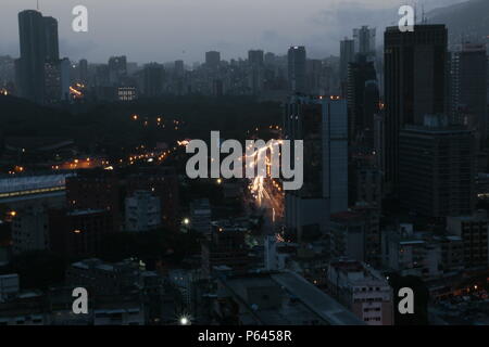 Le centre de Caracas à partir de la région de Sabana Grande Tour (CitiBank). Marcos Kirschstein et Vicente Quintero Banque D'Images