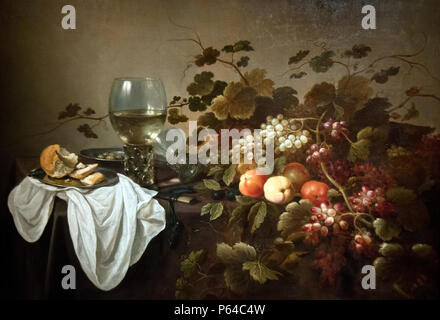 Pieter Claesz - Still Life with Fruit and Roemer (1644) Banque D'Images