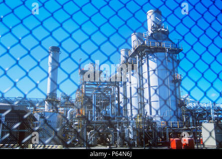 Une usine de traitement de gaz à Barrow in Furness qui prend le gaz du champ de gaz et de la baie de Morecambe est l'une des plus grandes usines à gaz en Europe. Banque D'Images