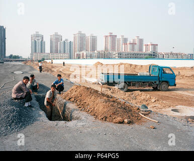 Construction à Beijing, Chine Banque D'Images