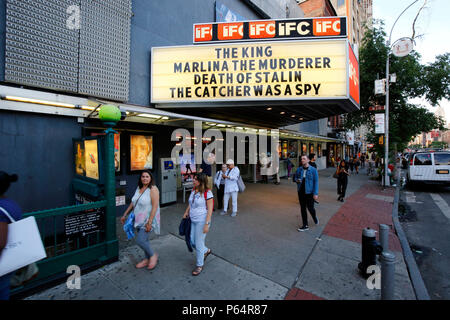 IFC Center, 323 6th Ave, New York, extérieur d'un cinéma d'art House dans le quartier de Greenwich Village à Manhattan. Banque D'Images