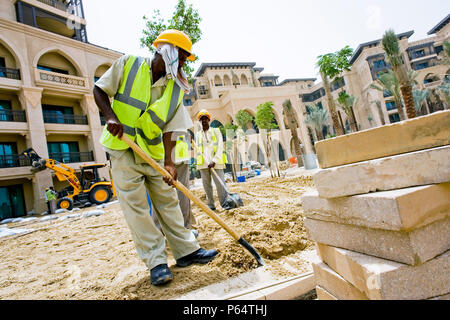 Palace Hotel Construction Site, Dubai, Émirats arabes unis, mai 2007. Banque D'Images