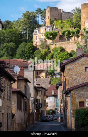 Château du 15ème siècle Chatillon d'Azergues Rhône Auvergne-Rhône-Alpes France Banque D'Images