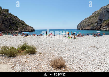 Playa de la Granadella à Javea, Espagne Banque D'Images