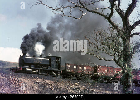 Pennyvenie mine sur la mine au bord de système dans l'Ayrshire avec West Warwick Area No.21, un Andrew Barclay 0-4-0ER de 1949. Le premier wagon sert de Banque D'Images