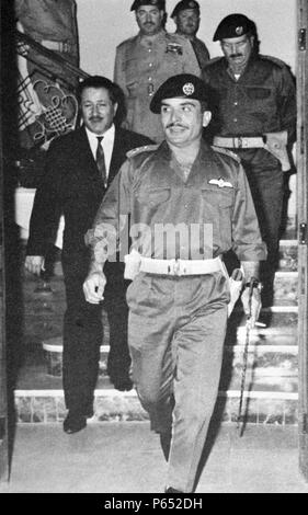 Hussein bin Talal (1935 - 7 février 1999) Roi de Jordanie de l'abdication de son père, le roi Talal, en 1952, jusqu'à sa mort. Banque D'Images