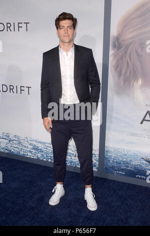 Première mondiale de "à la dérive", tenue au Regal LA Vivre à Los Angeles, Californie. Avec : Andrew Duplessie Où : Los Angeles, California, United States Quand : 23 mai 2018 Credit : Nicky Nelson/WENN.com Banque D'Images