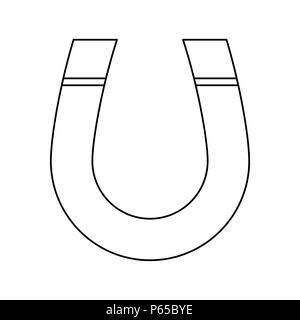 L'icône de l'aimant concevoir isolé sur fond blanc Illustration de Vecteur