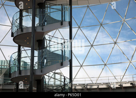 En colimaçon, Victoria Square Shopping Centre, Belfast, Irlande du Nord, 2008 Banque D'Images