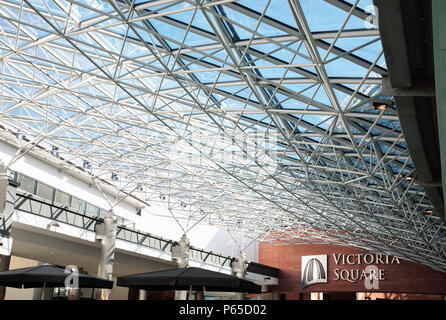 Structure du toit, Victoria Square Shopping Centre, Belfast, Irlande du Nord, 2008 Banque D'Images